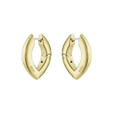 Boss Fiora Gold-Tone Steel Petal Hoop Earrings 1580823