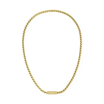 BOSS Doran Yellow Gold-Tone Gents Necklet 1580694