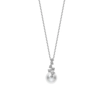 Mikimoto 18ct White Gold Starry Night 8.5mm Pearl Pendant PPH5001DW