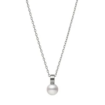 Mikimoto 18ct White Gold 7.25mm Akoya Pearl Necklace PP 20598 W