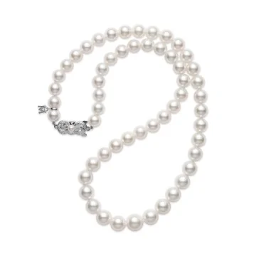 Mikimoto 18ct White Gold Classic Uniform A1 7mm Pearl Strand Necklace U 75718 W JPW