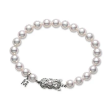 Mikimoto 6.5mm A Akoya Pearl Bracelet UD 65107 W JPW