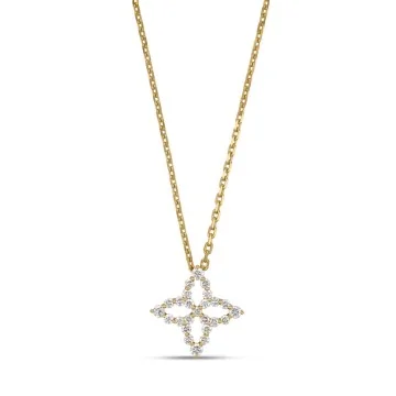 Roberto Coin 18ct Yellow Gold Diamond Princess Pendant ADR888CL2573