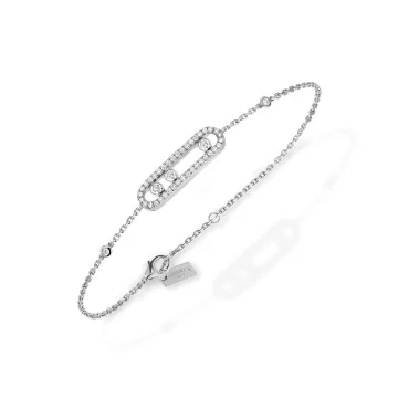 Messika Baby Move Pav&eacute; White Gold 0.30ct Diamond Bracelet 04325-WG