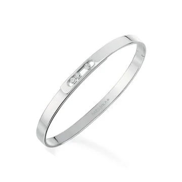 Messika Move Noa 18ct White Gold 0.11ct Diamond Bangle 10092-WG
