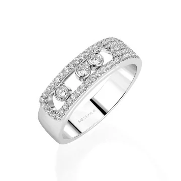 Messika Move Noa Pavé 18ct White Gold 0.40ct Diamond Ring 6129-WG