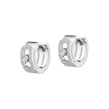 Messika Move Noa 18ct White Gold 0.3ct Diamond Pavé Hoop Earrings 15416-WG