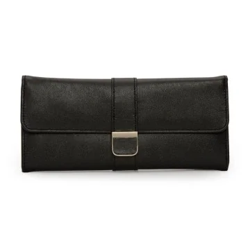 Wolf Black Jewellery Roll