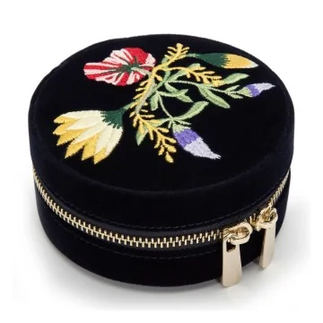 Wolf Zoe Travel Green Jewellery Pouch