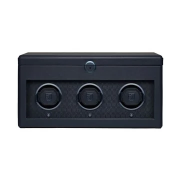 Wolf Earth Midnight Blue Triple Watch Winder 190517