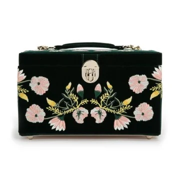 Wolf Zoe Forrest Green Medium Jewellery Box 393112