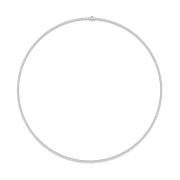 18ct White Gold 7.00ct Lab Grown Diamond Necklet