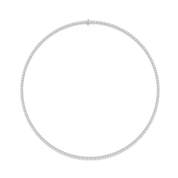 18ct White Gold 11ct Lab Grown Diamond Necklet