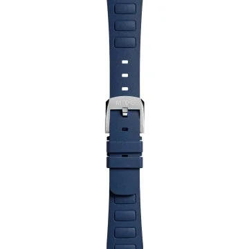MIDO Multifort TV Blue Rubber Watch Strap M603018728