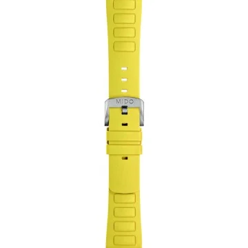 MIDO Multifort TV Yellow Rubber Watch Strap M603019019
