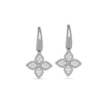 Princess Flower 0.36ct Diamond Earrings ADR777EA1088_WG 