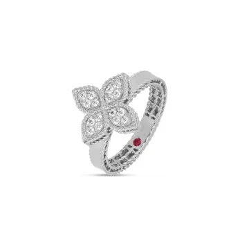 Princess Flower 0.19ct Diamond Ring ADR777RI0639_WG 
