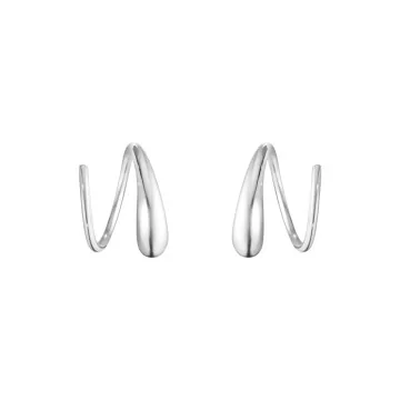 Georg Jensen Mercy Sterling Silver Swirl Earrings 10015148