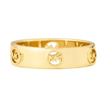 Michael Kors MK Sterling Silver Gold Plated Ladies Ring MKC1550AA710