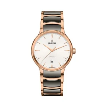 Rado Centrix Automatic 39.5mm Plasma and Rose Gold Bracelet Mens Watch R30017012