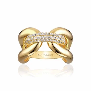 Sif Jakobs Capri Tre Link Ring R62016-CZ-SG