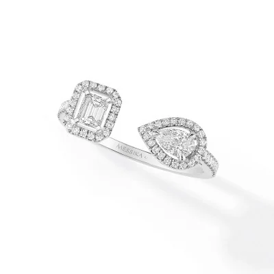 Messika My Twin Toi & Moi White Gold 0.45ct Mixed Cut Diamond Ring 06471-WG