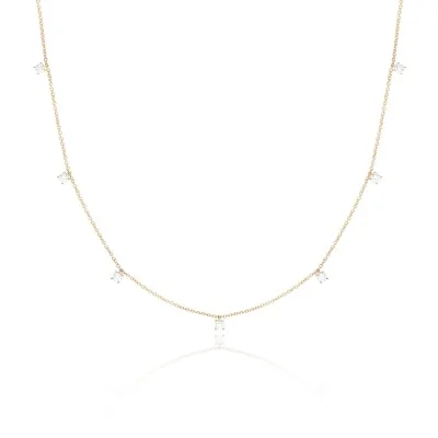 18ct Yellow Gold Brilliant Cut 0.30ct Diamond Necklace