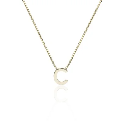 9ct Yellow Gold  'C' Letter Necklace