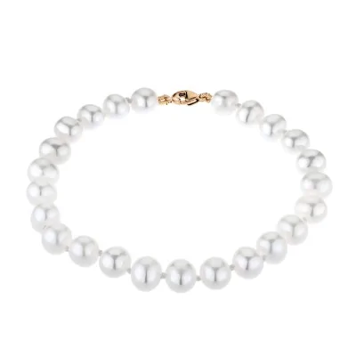 9ct Yellow Gold Pearl Bracelet