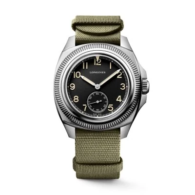 Longines Majetek Black and Khaki Automatic 43mm Mens Watch L28384538