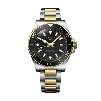 Longines HydroConquest 42mm Black Quartz Mens Watch L37693567