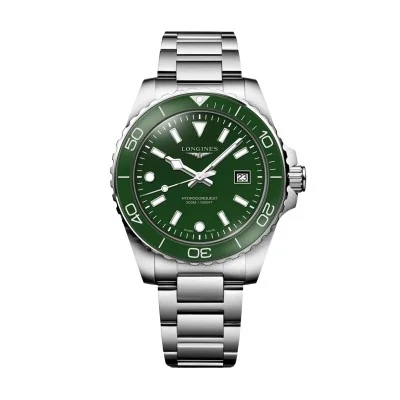Longines HydroConquest 42mm Green Quartz Mens Watch L37694066