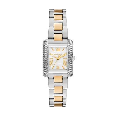 Michael Kors Petite Emery Pavé Two-Tone Watch MK4882
