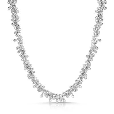 Silver Textured Necklet