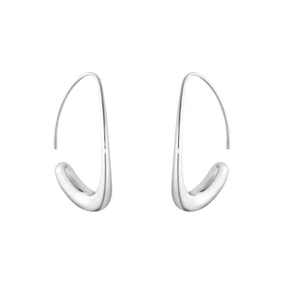 Georg Jensen Offspring Silver Open Hoop Earrings 10016947