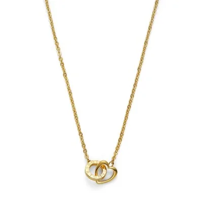 Olivia Burton Classic Kindred Interlink Heart Gold Plated Necklace 24100550