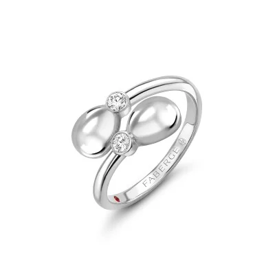 Faberg&eacute; Essence White Gold Crossover Ring 1120RG2241