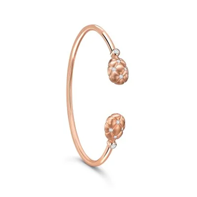 Fabergé Heritage Forever Quilted Open Bangle Bracelet 1070BT 2019