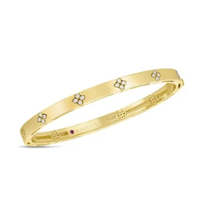 Roberto Coin Love in Verona 0.18ct Diamond 4.5mm Bangle