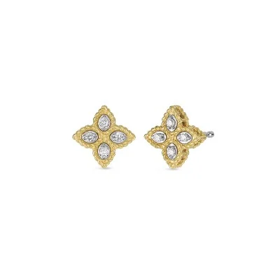Roberto Coin Princess Flower 0.09ct Diamond Petal Earrings