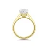 18ct Yellow Gold Lab Grown 2.50ct Pear Cut Diamond Solitaire Ring