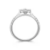 9ct White Gold Brilliant Cut Diamond 0.45ct Cluster Ring