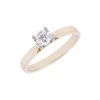 18ct Yellow Gold Brilliant Cut 0.33ct Diamond Solitaire Ring