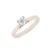 18ct Yellow Gold Brilliant Cut 0.25ct Diamond Solitaire Ring