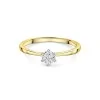 18ct Yellow Gold Brilliant Cut 0.33ct Diamond Solitaire Ring