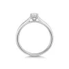 Platinum 4 Claw 0.33ct Round Brilliant Diamond Solitaire Ring with Channel Set Shoulders