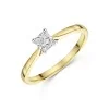 18ct Yellow Gold Princess Cut 0.40ct Diamond Solitaire