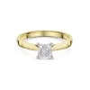 18ct Yellow Gold 0.75ct Princess Cut Diamond Solitaire Ring