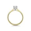 18ct Yellow Gold Emerald Cut 0.60ct Diamond Solitaire Ring