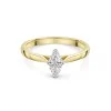 18ct Yellow Gold Marquise 0.40ct Diamond Solitaire Ring